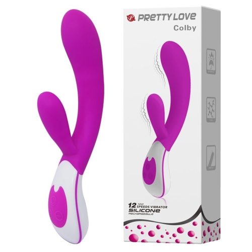 Вибратор-кролик со стимулятором клитора Pretty Love Colby - 1