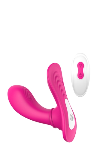 Вибратор для точки G розовый со стимуляцией клитора Dream toys VIBES OF LOVE REMOTE PANTY G MAGENTA - 1