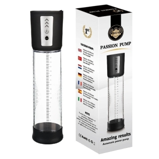 Вакуумная помпа автоматическая для увеличения пениса прозрачная CANWIN Passion Pump P068A 