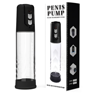 Автоматическая вакуумная помпа прозрачная CANWIN Penis Pump с зарядкой от USB 