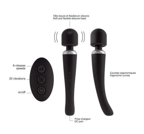 Вибромассажер для интимных мест Marc Dorcel MEGAWAND - 4