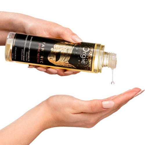 Масажна олія для тантричного масажу з ароматом білого вина та гранату Orgie Tantric Divine Nectar 200 мл - 2