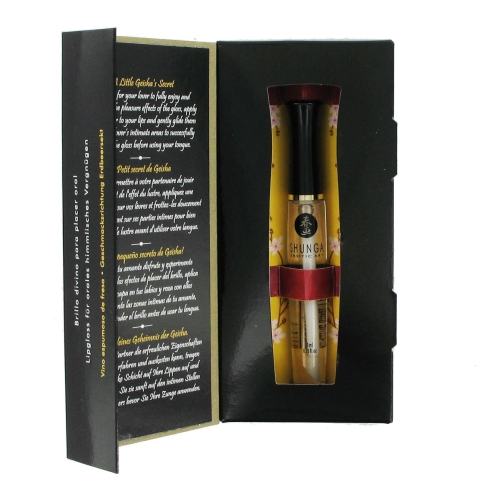 Блиск для губ для пристрасного орального сексу Shunga LIPGLOSS-Полуничне ігристе вино (10 мл) Шунга - 3
