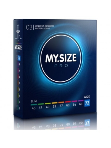 MY SIZE PRO презервативи 72 мм 3 штуки Май Сайз про тонкі - 1