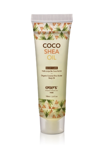 Органічне масажне масло з кокосовим ароматом Exsens Bio Massage Oil Coco Shea Oil 100 мл - 2