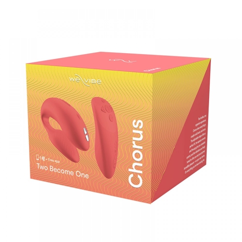 Вибратор для пар U формы на пульте ДУ We-Vibe Chorus Cosmic Кораловый - 1