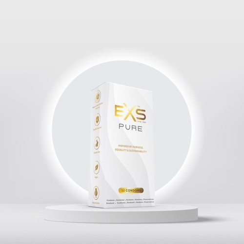 Презервативы тонкие веганские латексные EXS PURE 12 штук - 4