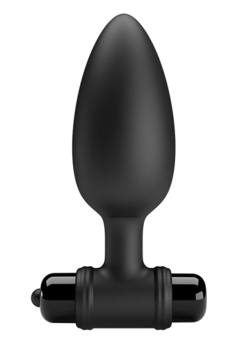 Силіконовий Анальний стимулятор з вібрацією чорний Pretty Love Vibra Butt Plug - 2