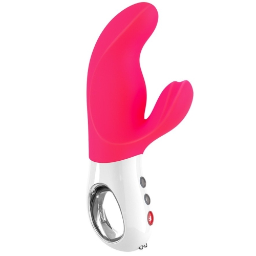 Вибратор со стимуляцией клитора розовый Fun Factory Miss Bi - 3