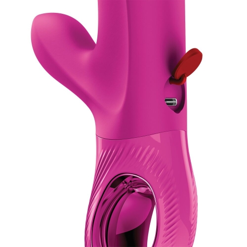 Пульсатор для точки G з кліторальним відростком фіолетовий Fun Factory Bi Stronic Embrace - 6