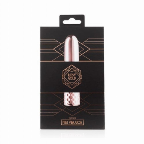 Віброкуль для клітора золотистого кольору Rosy Gold New Mini Vibrator - 2
