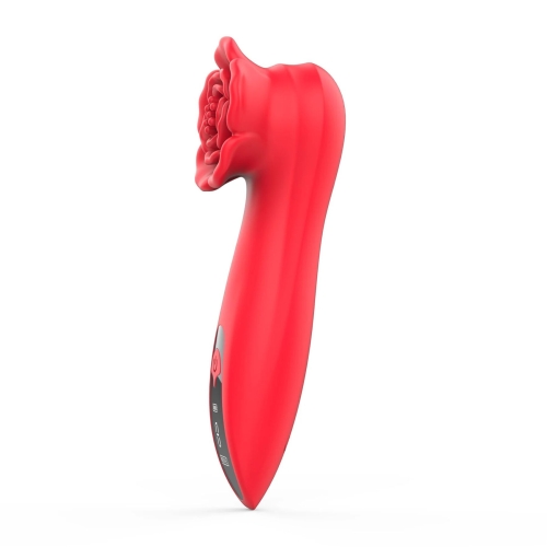 Вібратор для клітора у вигляді троянди червоний Loviss Tona Rose Vibrator 9 режимів - 4