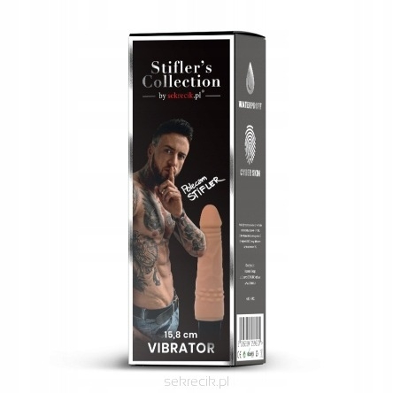 Вибратор вагинальный реалистичный из киберкожи бежевого цвета Medica group Stiflers Collection - 9