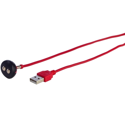 Магнитный кабель с индикатором для зарядки красного цвета Fun Factory Usb magnetic charger - 3