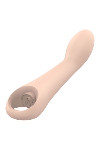 Вибратор вагинальный и для точки G бежевого цвета Dream Toys Nude Ivy - 2