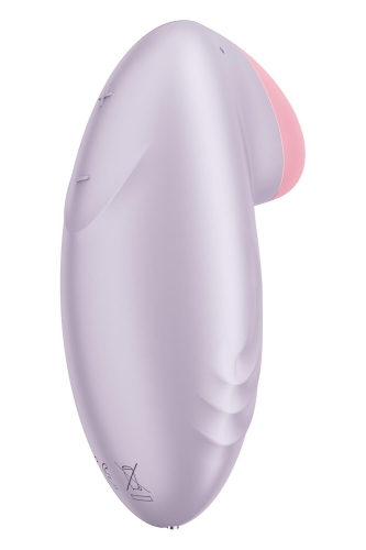 Клиторальный стимулятор с управлением со смартфона сиреневого цвета Satisfyer Tropical tip - 6