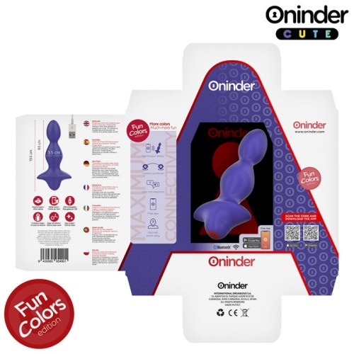 Смарт Анальний вібратор фіолетового кольору Oninder CUTE - 3
