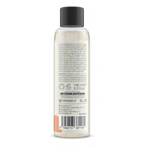 Масажна олія з фруктовими та солодкими нотами Intimateline Luxuria Bio Oil Exotic Island 100мл - 2