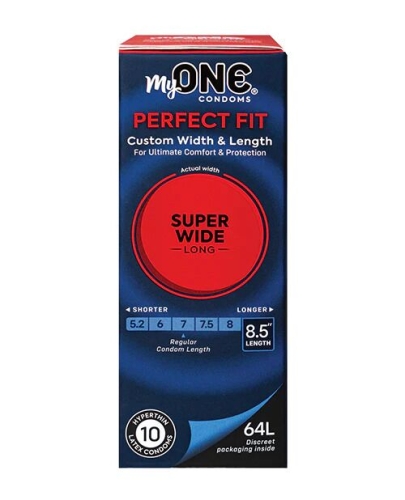 Презервативы большие ультратонкие MyONE Super Wide &amp;amp; Long 10 штук - 1