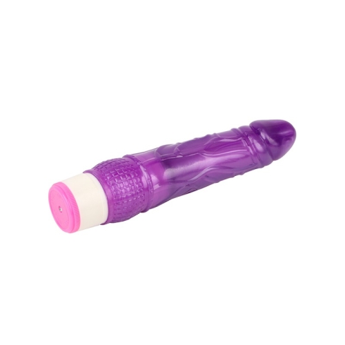 Вибратор реалистичный гелевый фиолетового цвета Chisa Wild Penetrator - 2