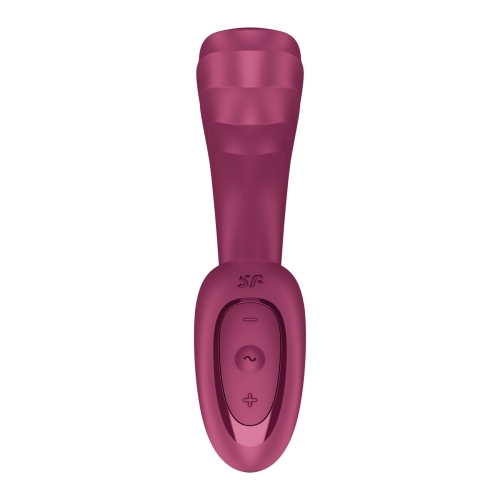 Вагинально-клиторальный вибратор красный Satisfyer G for Goddess 3 Wine Red 2 мотора - 3