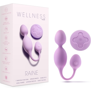 Віброяйце з пультом керування бузкового кольору Blush Wellness Raine
