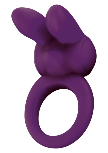 Эрекционное виброкольцо в форме зайчика фиолетового цвета Toy joy Eos the rabbit С ring - 1