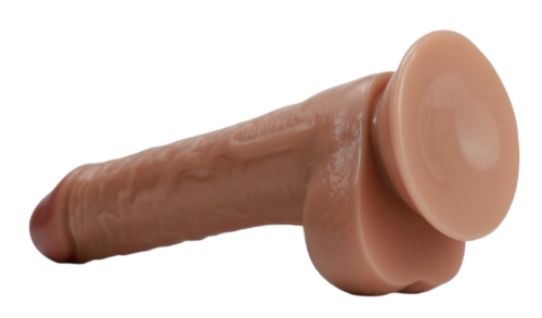 Фалоімітатор реалістичний з мошонкою на присосці тілесний OYO YQM-002 - 11
