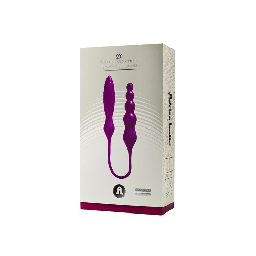 Двойной вибратор Adrien Lastic AD-2X с пультом LRS - 7
