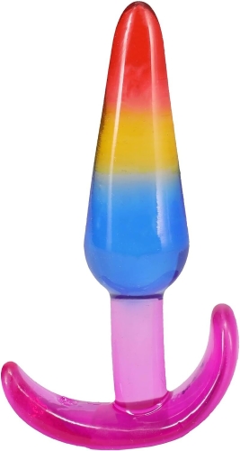 Набор анальных пробок разноцветных Doc Johnson Crystal Jellies - Anal Trainer Set - 2