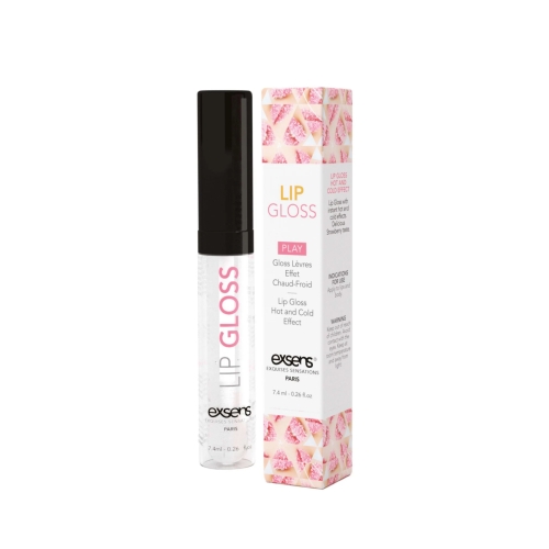 Стимулюючий блиск для губ з полуничним смаком і ароматом EXSENS Lip Gloss 7.4 мл - 3
