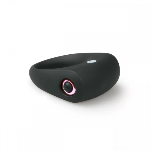 Ерекційне віброкільце чорного кольору EasyToys Vivid Cock Ring - 3