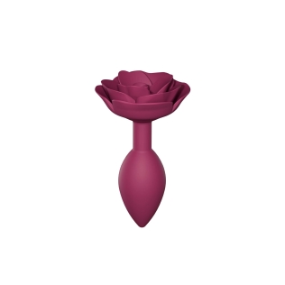 Силиконовая анальная пробка размер M фиолетовая Love To Love OPEN ROSES PLUM STAR