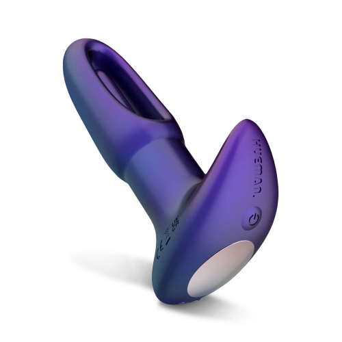 Анальна вібропробка з язичком і пультом дистанційного керування Hueman Voyager Butt Plug With Tapping - 4