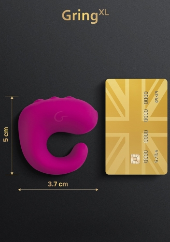 Вібратор на палець для клітора малиновий GVIBE GringXL Sweet - 6