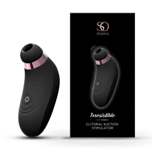 Вакуумный бесконтактный стимулятор клитора черный Irresistible So Divine - 6