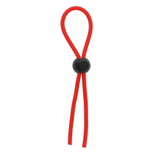 Эрекционное кольцо (лассо) для пениса красное DREAM TOYS STRETCHY THIN LASSO