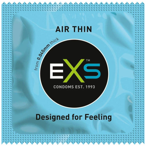 Презервативы латексные прозрачного цвета Exs Air thin feel 3 штуки - 2