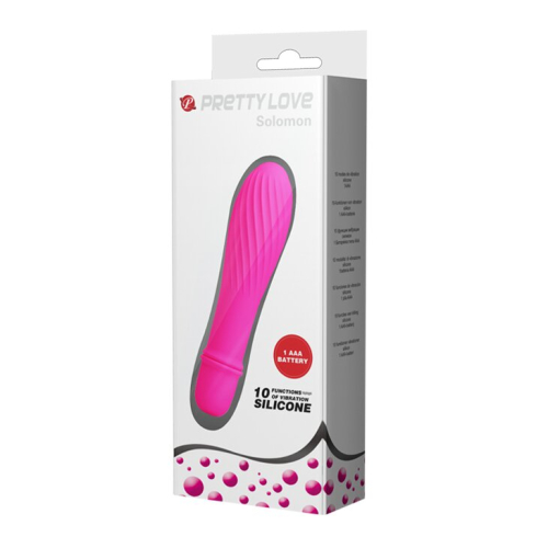 Вагинальный вибратор силиконовый розовый Pretty Love Solomon - 8