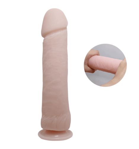 Фалоімітатор на присоску реалістик тілесний BIG Penis BW-007012C - 4