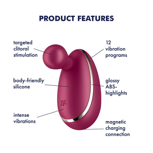 Клиторальный вибратор Satisfyer Spot On 1 бордовый - 3