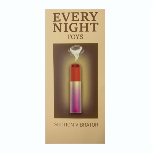 Вакуумный стимулятор клитора в форме помады разноцветный Every Night Toys - 3
