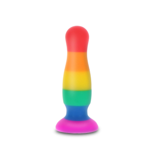 Анальная пробка конусообразной формы разноцветная TOY JOY Fun Stuffer размер L