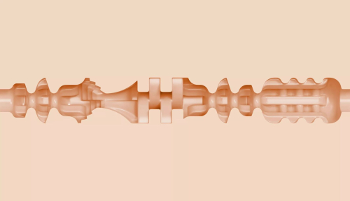 Мастурбатор в колбе со слепка вагины порноактрисы Angel Youngs телесного цвета Fleshlight Sweetness - 5