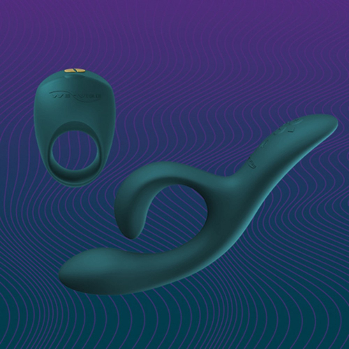Набір інтимних іграшок We-Vibe Date Night кільце Pivot і вібратор Nova 2 зелені - 14