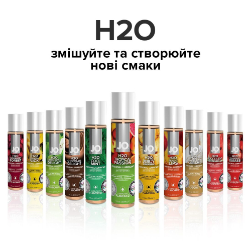 Оральная смазка на водной основе со вкусом Тропической страсти System JO H2O 60 мл - 5