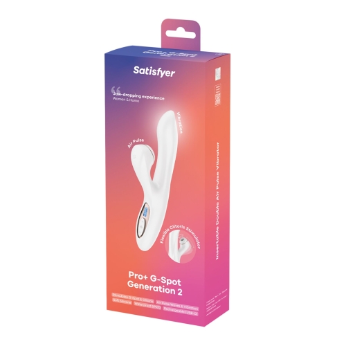 Вакуумний вібратор-кролик білий Satisfyer Pro+ G-Spot Generation 2 - 8