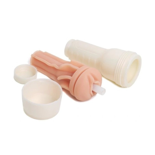 Мастурбатор в колбе вагина порноактрисы Abella Danger бежевого цвета Fleshlight - 3