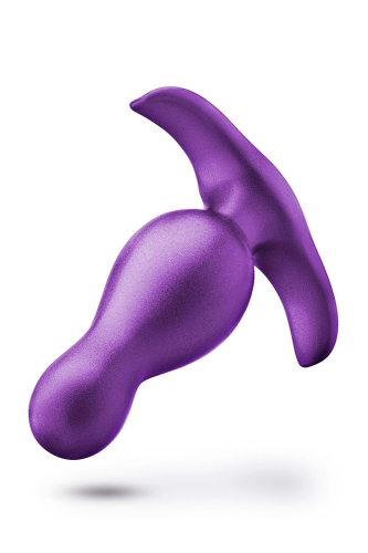 Анальна силіконова пробка з вигнутим кінчиком та якірним стопером Anal Adventures Blush - 3
