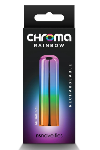 Віброкуль для стимуляції клітора райдужний NS Novelties Chroma Rainbow розмір S - 4